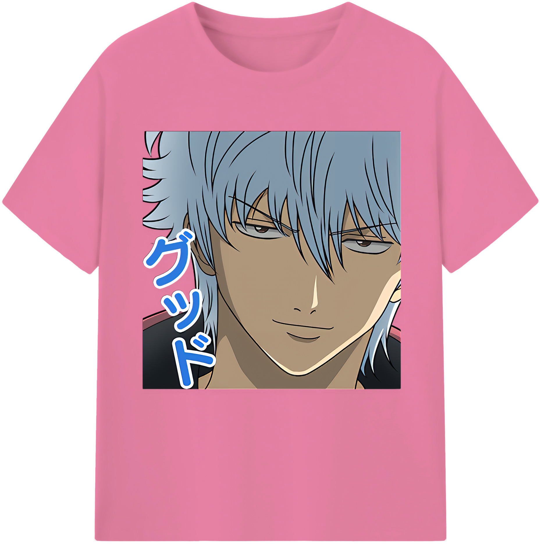 （画像用） ぎんたま 坂田銀時（さかたぎんとき） 神楽 志村新八（しむら しんぱち） GINTAMA Sakata Gintoki Kagura Shimura Shinpachi 綿100％半袖Tシャツ（フロントプリント）
